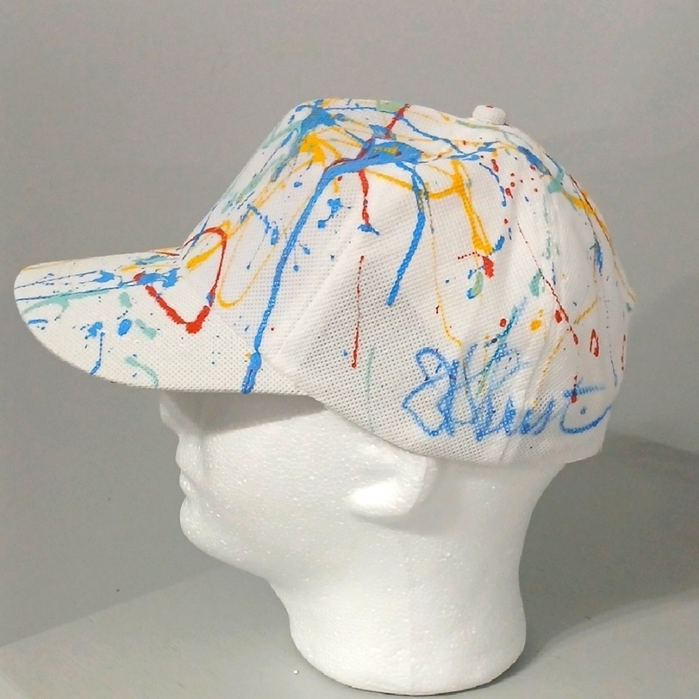 Colorful Splatter Paint Cap, NWT